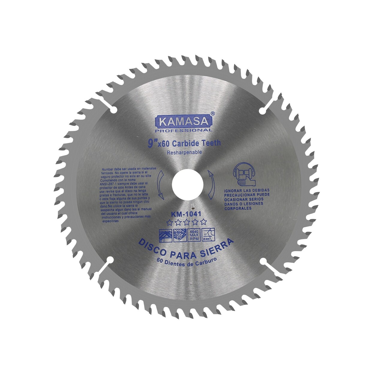 Disco sierra para madera 9″ (230mm) 60 dientes *****