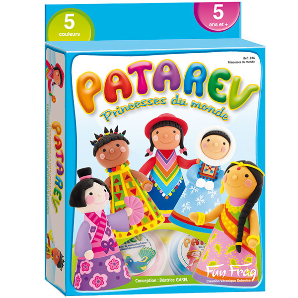 PATAREV PASTA DE MODELAJE PRINCESAS DEL MUNDO