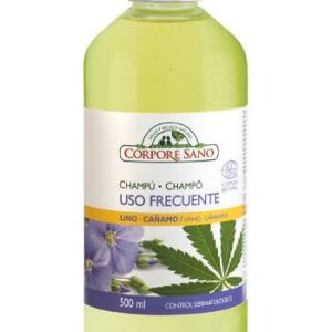 CORPORE SANO  Champú Uso frecuente Lino Cáñamo Formato familiar 500 ml