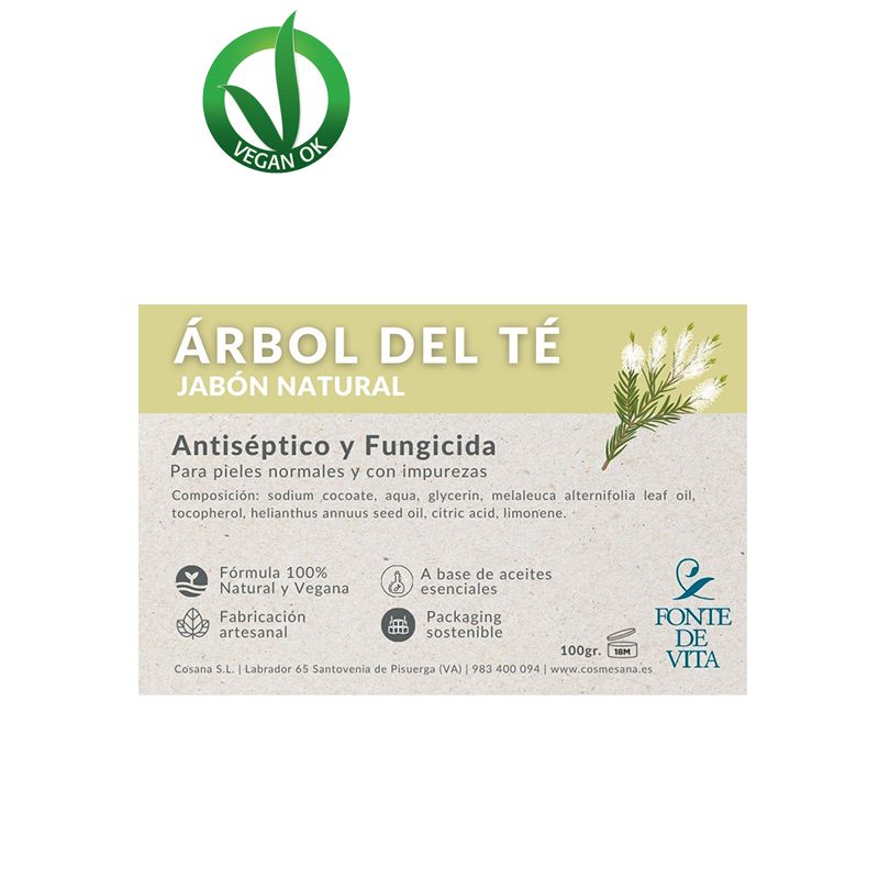 FONTE DE VITA JABÓN ÁRBOL DE TÉ 100 GRS. 100% NATURAL