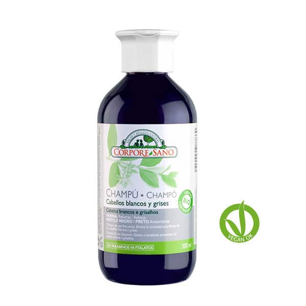 CORPORE SANO Champú Cabello blanco y gris henna 300 ml