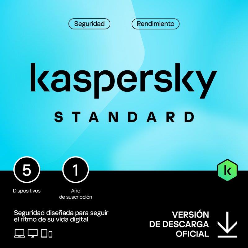 ANTIVIRUS KASPERSKY STANDARD 1YEAR 5L PC/MAC/ANDROID/IOS L.ELECTRONICA - Imagen 2