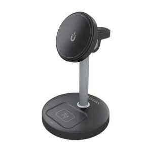 BASE CARGADOR AISENS SMARTPHONE/APPLE WATCH/AURICULARES WIRELESS QI2 15W USB-C BLACK