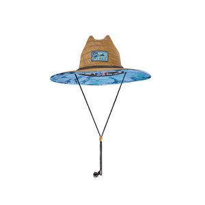 Sombrero Baja Straw Sunhat Open Seas Blue